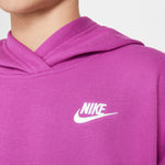 Girls'/Boys' Nike Youth NSW Club Fleece Hoodie - 518 - HOT FUCHSIA