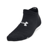 Girls'/Boys' Under Armour Youth Essentials 6-Pack No-Show Socks - 004 - BLACK