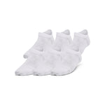 Girls'/Boys' Under Armour Youth Essentials 6-Pack No-Show Socks - 100