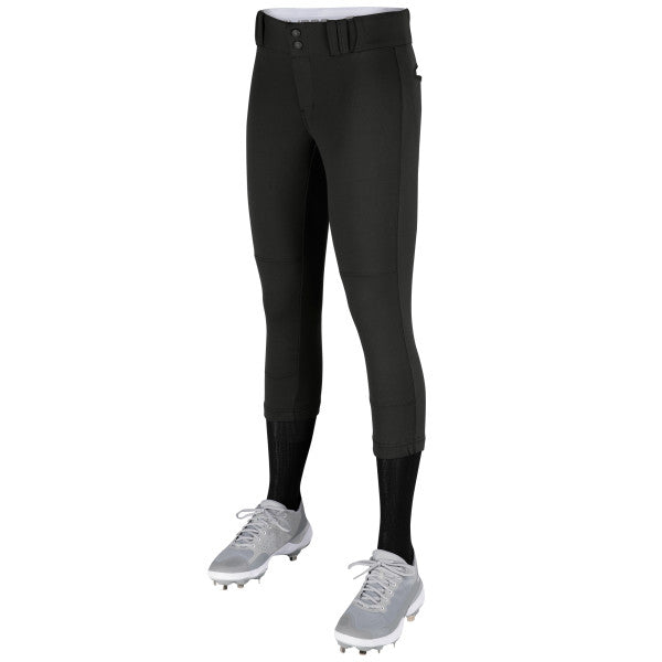 Girls' Champro Tournament Low-Rise Softball Pant - FEARLESS INK Teams - BLACK