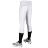 Girls' Champro Tournament Low-Rise Softball Pant - FEARLESS INK Teams - WHITE