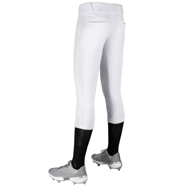 Girls' Champro Tournament Low-Rise Softball Pant - FEARLESS INK Teams - WHITE