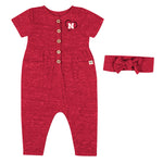 Girls' Nebraska Huskers Infant Fleet Romper - NEBRASKA