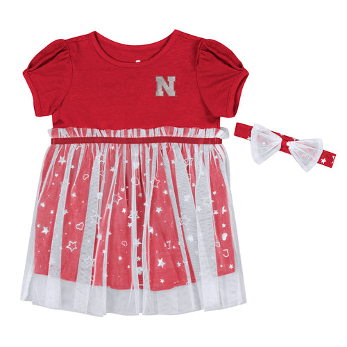 Girls' Nebraska Huskers Infant Star League Dress - NEBRASKA