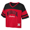 Girls' Nebraska Huskers The Play Maker Jersey T-Shirt - NEBRASKA