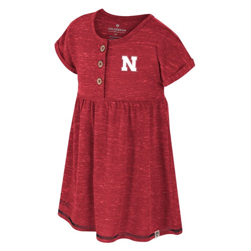 Girls' Nebraska Huskers Toddler Fleet Dress - NEBRASKA