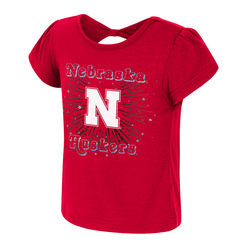 Girls' Nebraska Huskers Toddler Sparkler T-Shirt - NEBRASKA