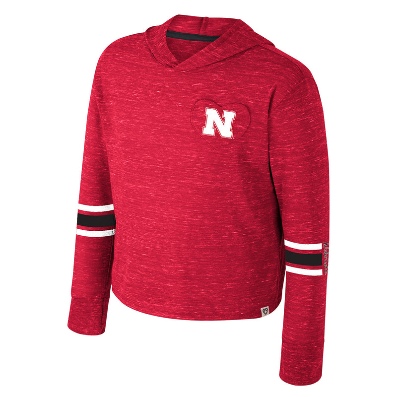 Girls' Nebraska Huskers Youth Fleet Hoodie - NEBRASKA