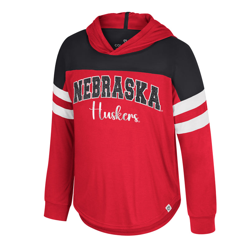 Girls' Nebraska Huskers Youth Reflection Hoodie - NEBRASKA