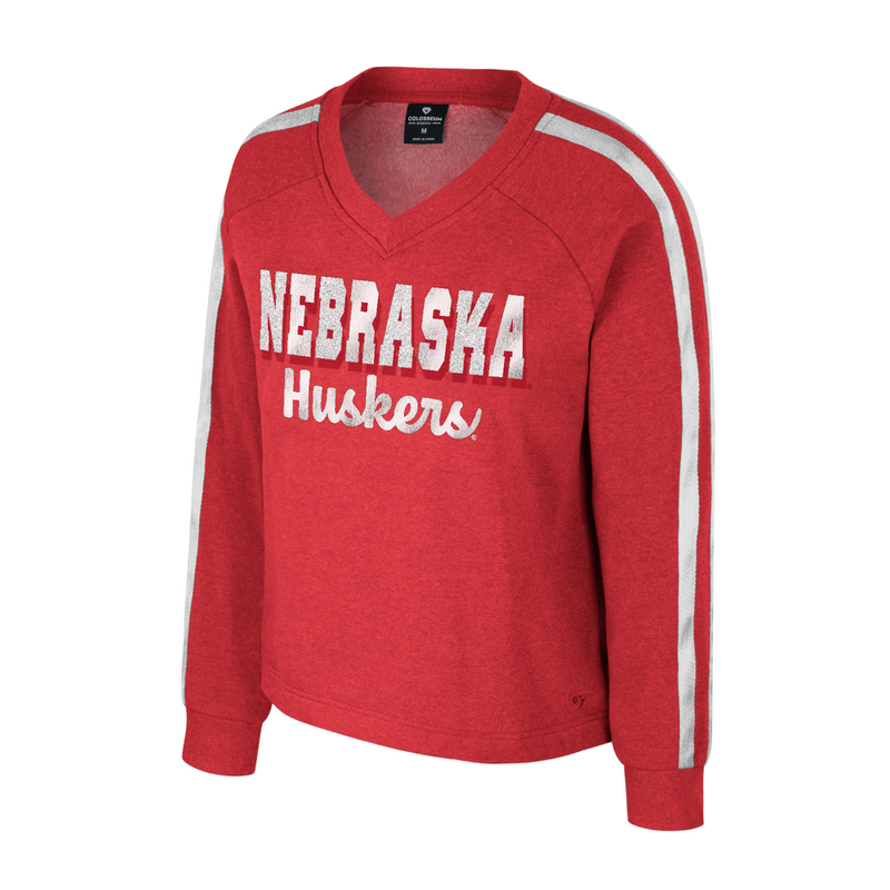 Girls' Nebraska Huskers Youth Treasure Sweatshirt - NEBRASKA