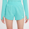 Girls' Nike Yourth Dri-FIT One Woven High-Waisted Short - 300 FROS