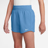 Girls' Nike Yourth Dri-FIT One Woven High-Waisted Short - 489 - BLUE BEYOND