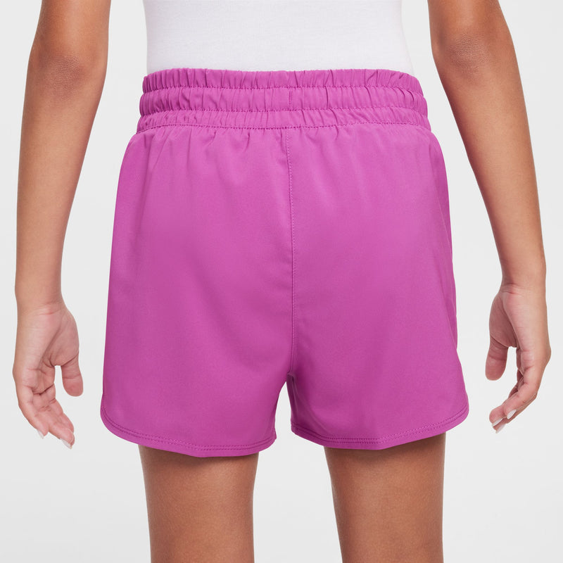 Girls' Nike Yourth Dri-FIT One Woven High-Waisted Short - 518 - HOT FUCHSIA