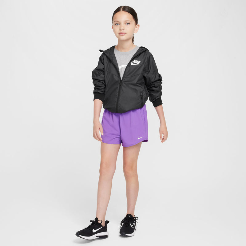 Girls' Nike Yourth Dri-FIT One Woven High-Waisted Short - 521 BLKR