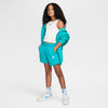 Girls' Nike Youth 5" French Terry Shorts  - 345 - DUSTY CACTUS