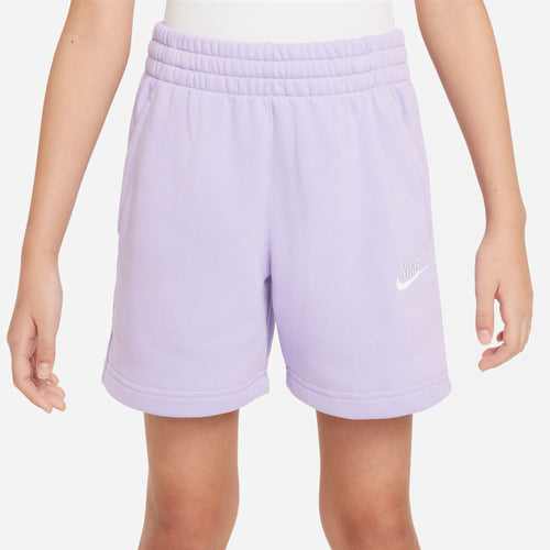 Girls' Nike Youth 5" French Terry Shorts  - 515 HYDR