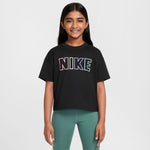 Girls' Nike Youth Block Lettering T-Shirt - 010 - BLACK