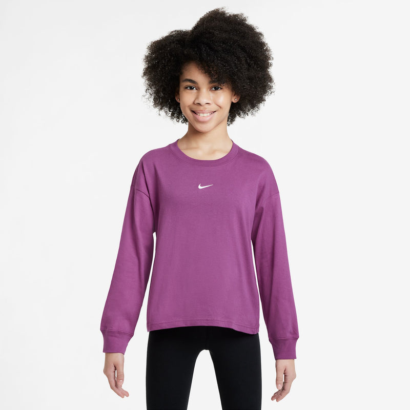 Girls' Nike Youth Boxy Longsleeve - 518 FUCH