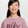 Girls' Nike Youth Boxy Script Sweatshirt - 523 PLUM