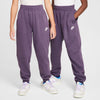 Girls' Nike Youth Club Fleece Pants - 573 - DARK RAISIN