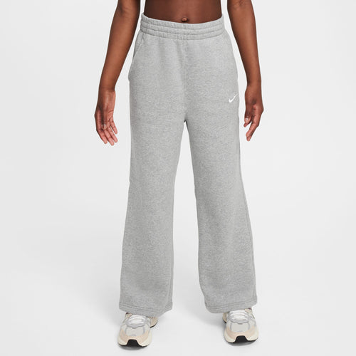 Girls' Nike Youth Club Fleece Wide-Leg Pant - 063 - GREY