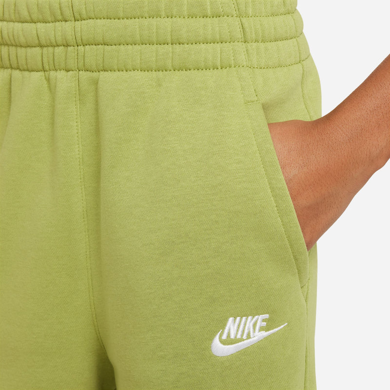 Girls' Nike Youth Club Fleece Wide-Leg Pant - 377 PEAR