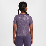 Girls' Nike Youth Crop T-Shirt - 573 - DARK RAISIN