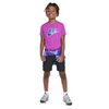 Girls' Nike Youth Foil Print T-Shirt - 518 - HOT FUCHSIA