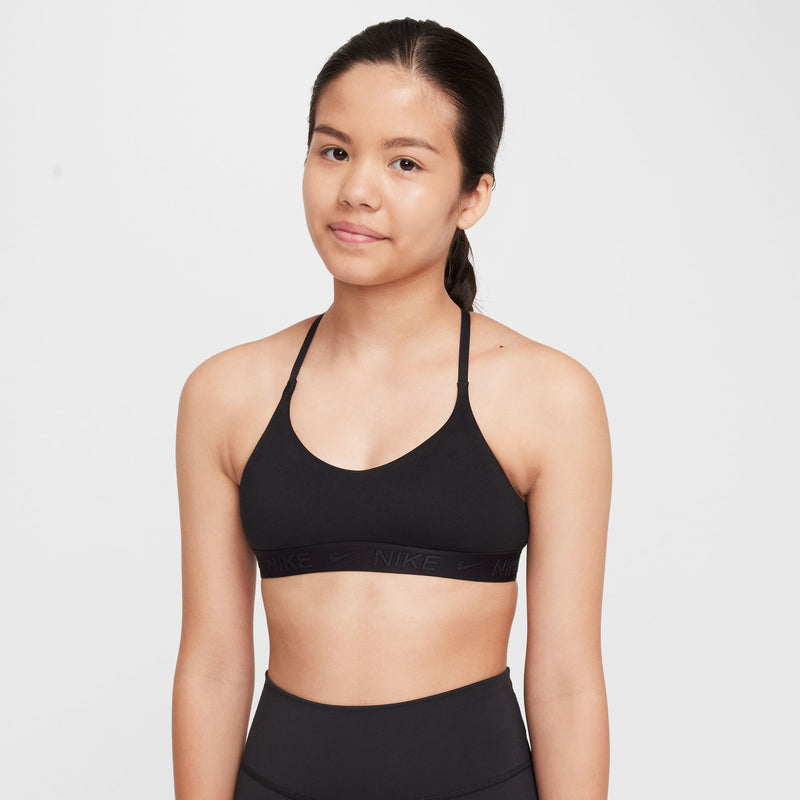 Girls' Nike Youth Indy Sports Bra - 010 - BLACK