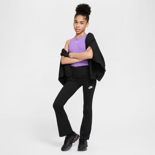 Girls' Nike Youth NSW Classic Flare High-Waisted Leggings - 010 - BLACK