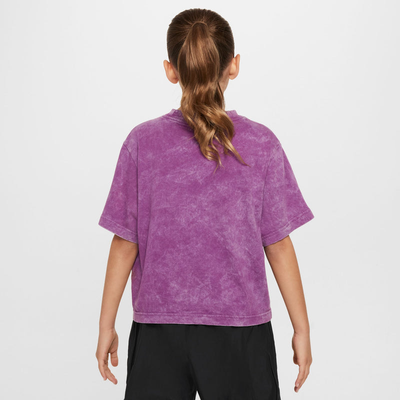 Girls' Nike Youth NSW Flower T-Shirt - 503 VIOL