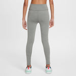 Girls' Nike Youth One High-Waisted Leggings - 084 - GREY