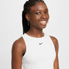 Girls' Nike Youth Ribbed Tank Top - 100 - WHITE