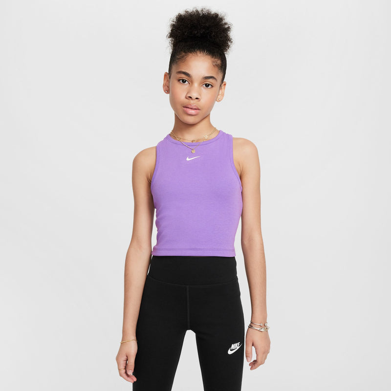 Girls' Nike Youth Ribbed Tank Top - 521 RASP