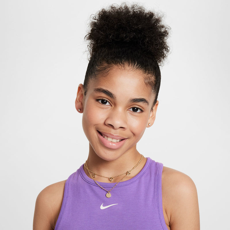 Girls' Nike Youth Ribbed Tank Top - 521 RASP