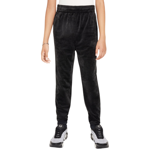 Girls' Nike Youth Sportswear Velour Joggers - 010 - BLACK