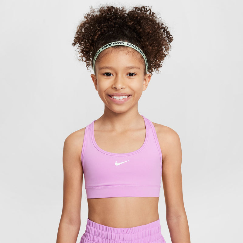 Girls' Nike Youth Swoosh Sports Bra - 532 - RUSH FUCHSIA