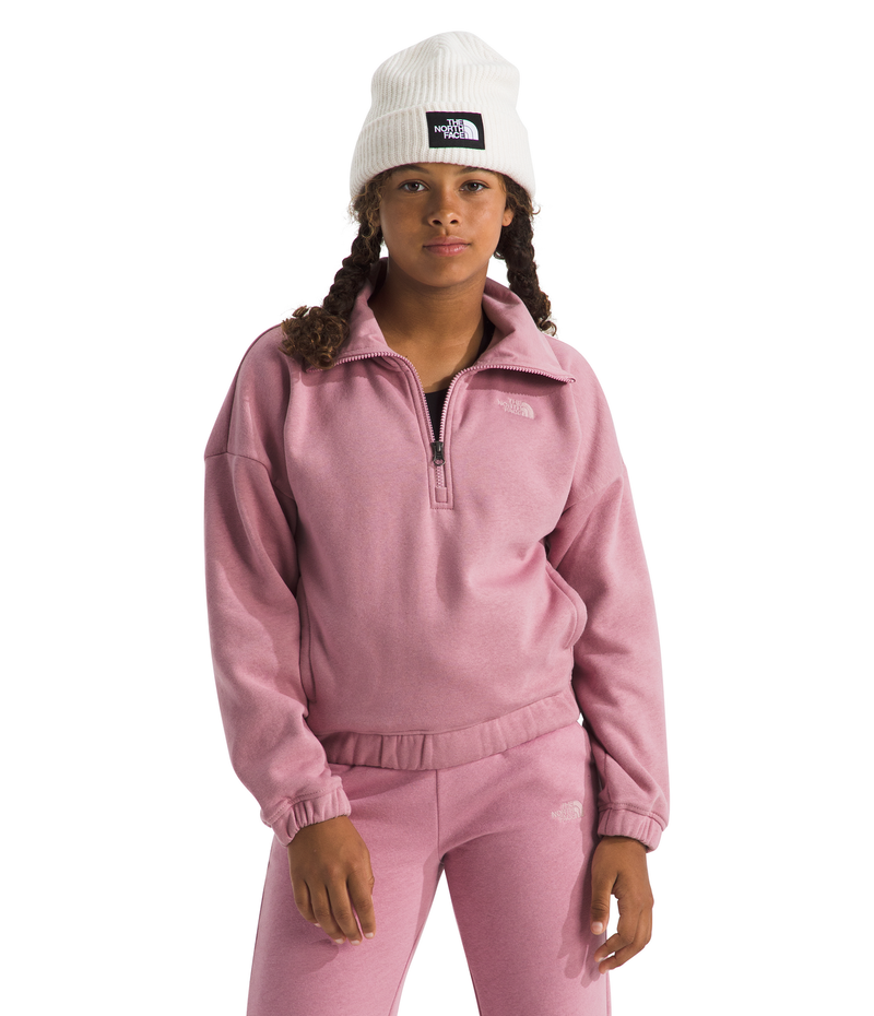 Girls' The North Face Youth Camp Fleece 1/4 Zip - 1MI MAUV