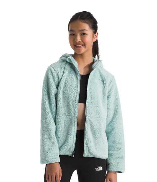 Girls' The North Face Youth Campshire Full-Zip Hoodie - 1OC - MUTED PINE