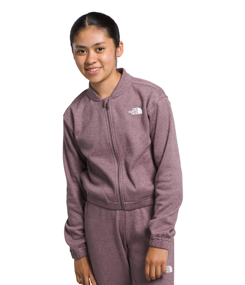 Girls' The North Face Youth Cozy Dream Fleece Full-Zip - JI9 - FAWN GREY