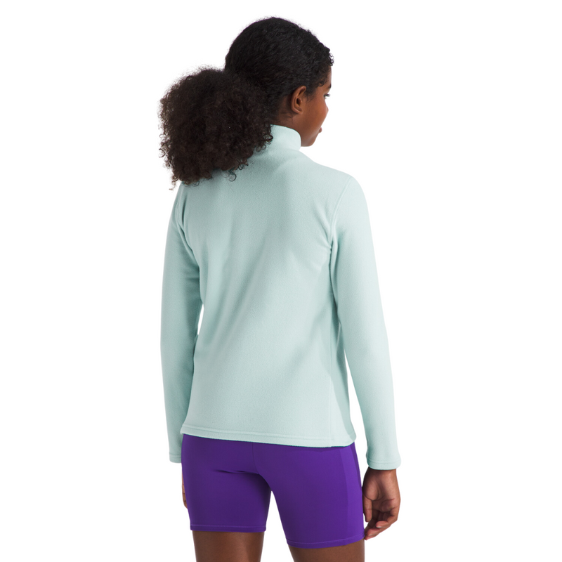 Girls' The North Face Youth Glacier 1/4 Zip - 1OC - MUTED PINE