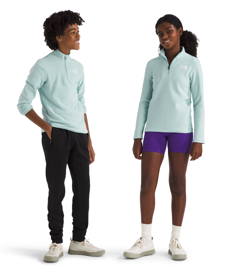 Girls' The North Face Youth Glacier 1/4 Zip - 1OC - MUTED PINE