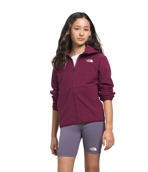 Girls' The North Face Youth Glacier Full-Zip Hoodie - BOYSENBERRY