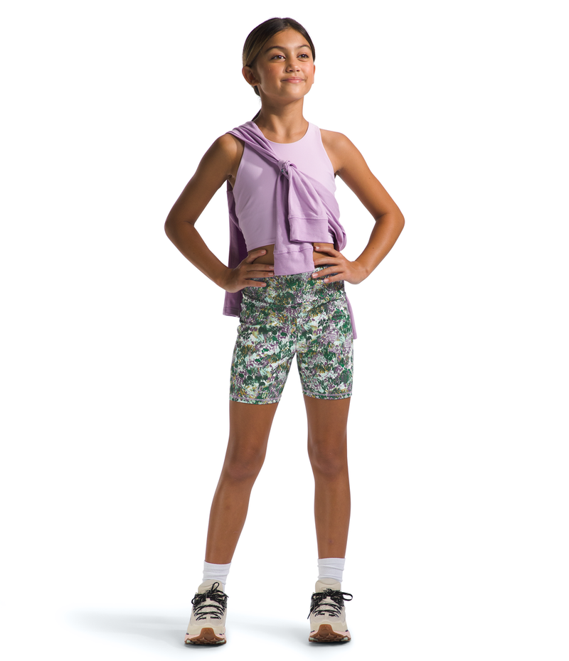 Girls' The North Face Youth Never Stop Biker Short - 1OS FLOR