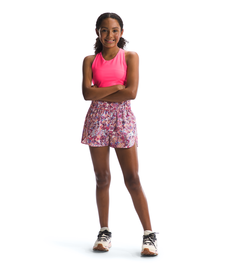 Girls' The North Face Youth Never Stop Woven Short - VIH FLOR