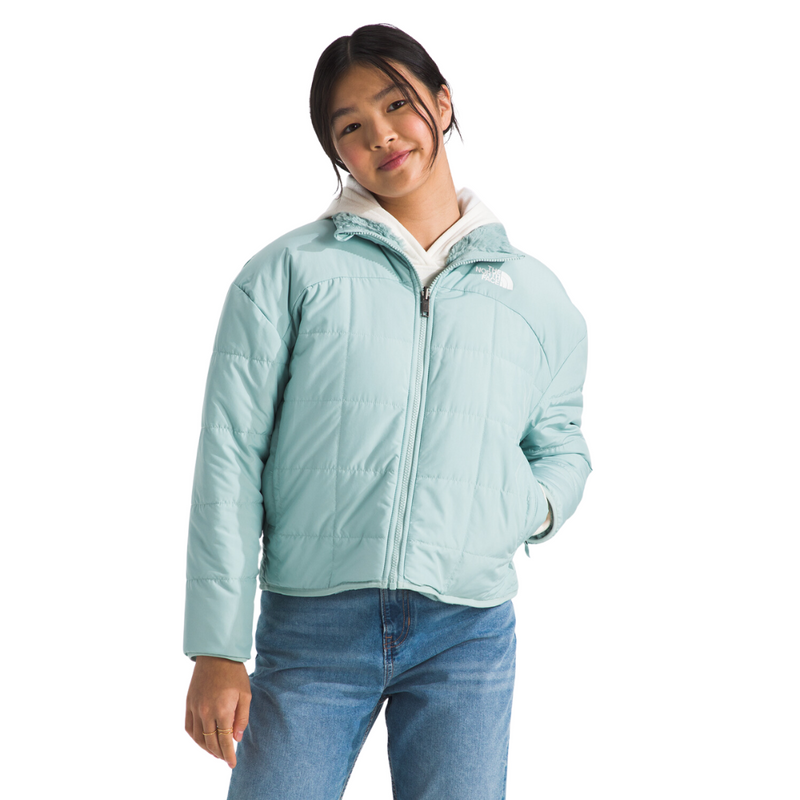 Girls' The North Face Youth Reversible Shasta Full-Zip Jacket - 1OC - MUTED PINE