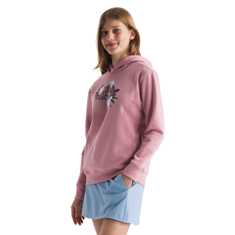 Girls' The North Face Youth Winter Floral Camp Hoodie - 1MI MAUV