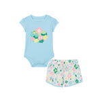 Girls' Under Armour Infant All Sports Short/Onesie 2-Piece Set - 485 STRE