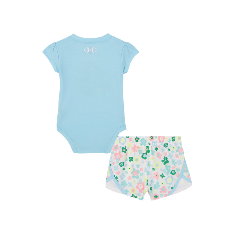 Girls' Under Armour Infant All Sports Short/Onesie 2-Piece Set - 485 STRE