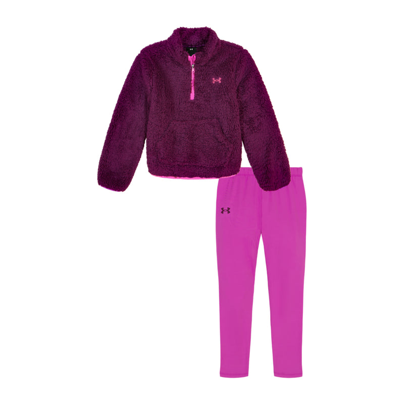 Girls' Under Armour Infant Minky 1/4 Zip Set - 508 MAGN